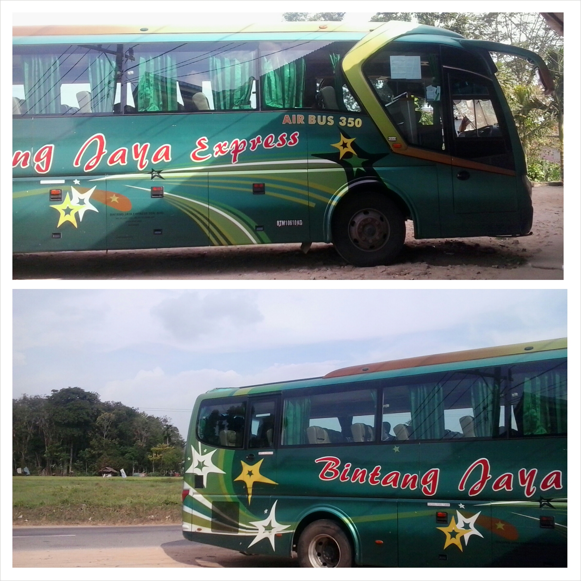 The bus, somewhere in Borneo.